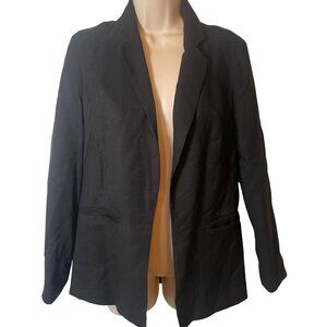 Lauren Conrad Black Blazer Jacket Womens Size XS Lined Open Front Classic Career